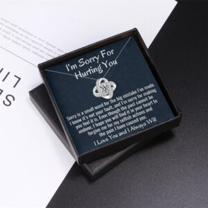 Exquisite Fashion Eternal Star Diamond and Zircon Design Gift Box Pendant Necklace