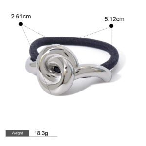 18K gold fashionable geometric design light luxury style hair accessories