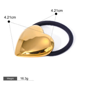 18K gold exquisite and noble heart-shaped design hair accessories