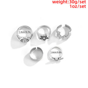 Fashion punk style trendy ring