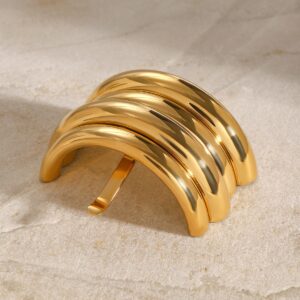 18K gold multi-layer U-shaped design high-end hair accessories