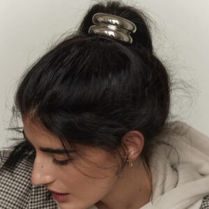 18K gold trendy double-layer design simple style hair accessories