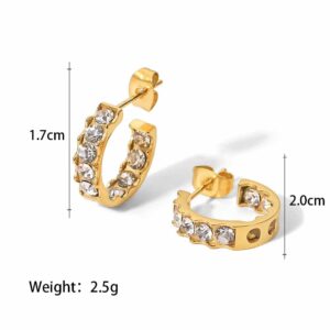 18k gold earrings