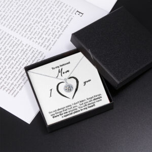 Exquisite Full Moon Night Round Diamond-Set Design Gift Box Necklace for Dear Mom