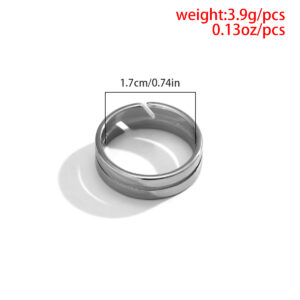 Fashion Simple Stripe Design Versatile Ring