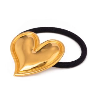 18K gold heart-shaped design luxury hair accessories