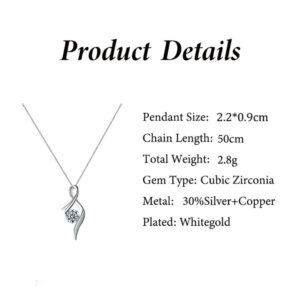 Simple and light luxury cupid’s arrow diamond design gift box necklace for mother-in-law