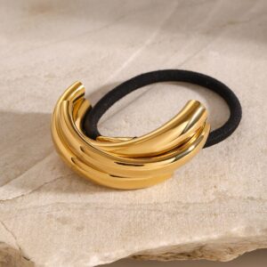 18K gold multi-layer C-shaped design high-end simple hair accessories