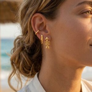 Stainless Steel Fish Stud Earrings