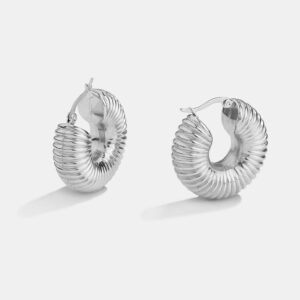 18K gold hoop earrings